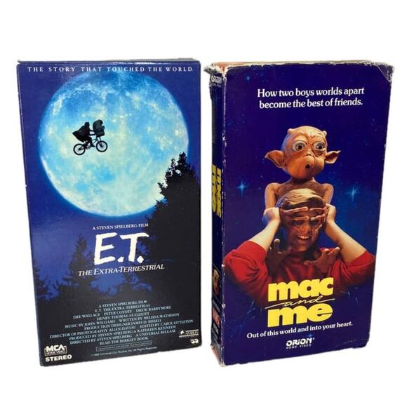 E.T. And Mac And Me VHS Bundle - Picture 1 of 8